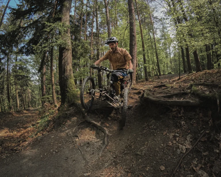 Der Ranger in Aktion – Wurzeln und unwegsames Gelände sind kein Problem dank seiner innovativen Technik und robusten Leistung.
